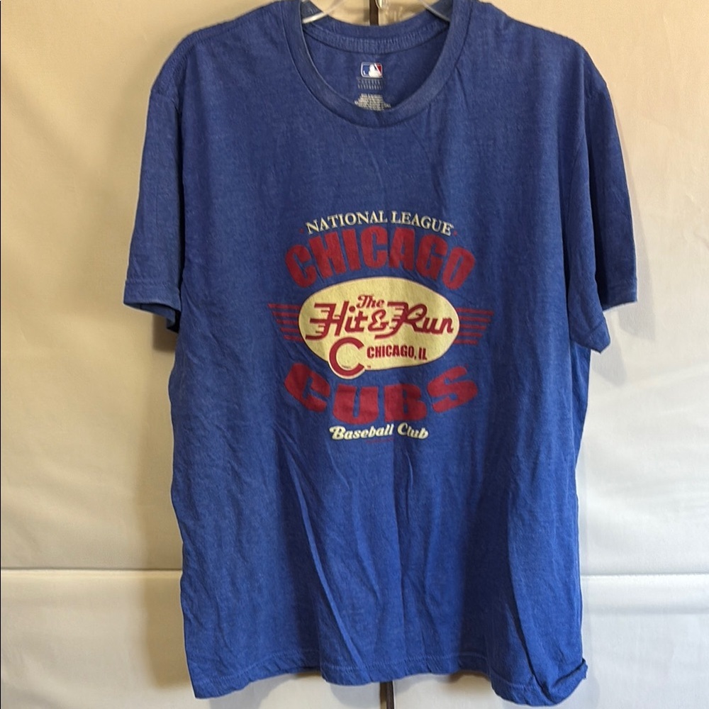 Genuine Merchandise Blue Short Sleeve Tee with Vintage Graphic